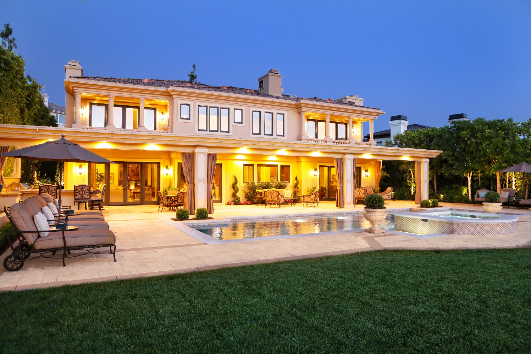 Mediterranean terrace garden, Bel Air