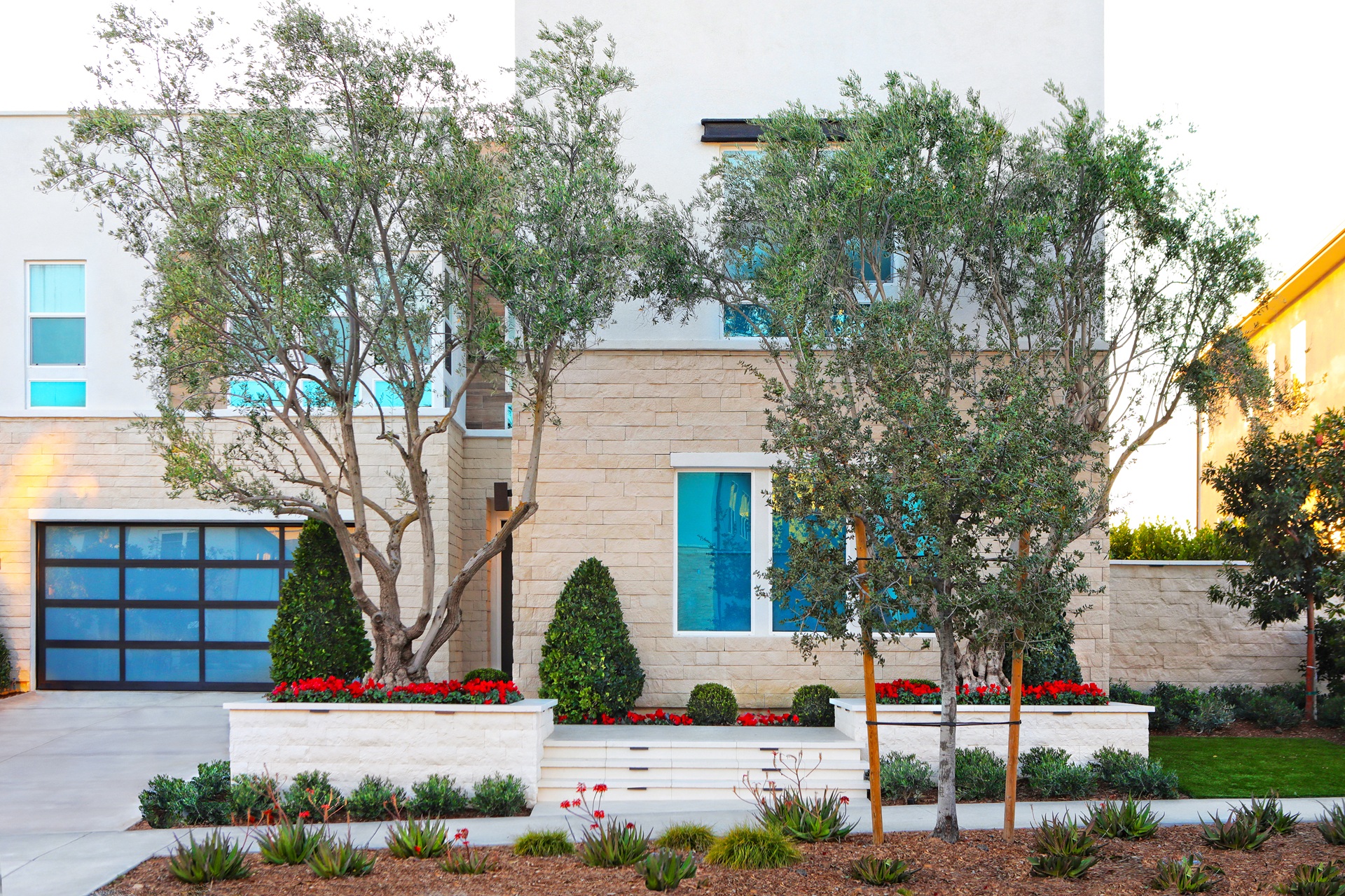 Japanese-inspired zen garden, Brentwood