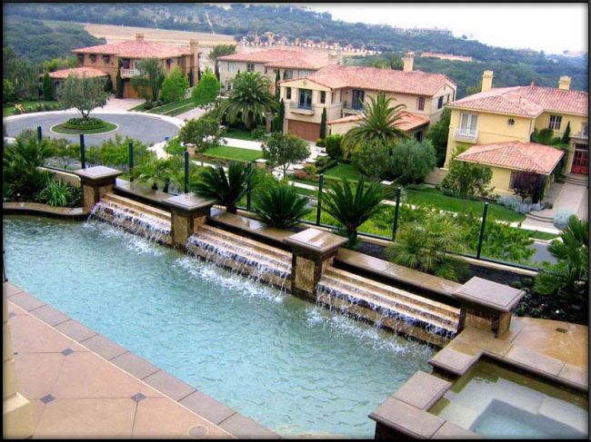 Grand waterfall pool estate, Thousand Oaks